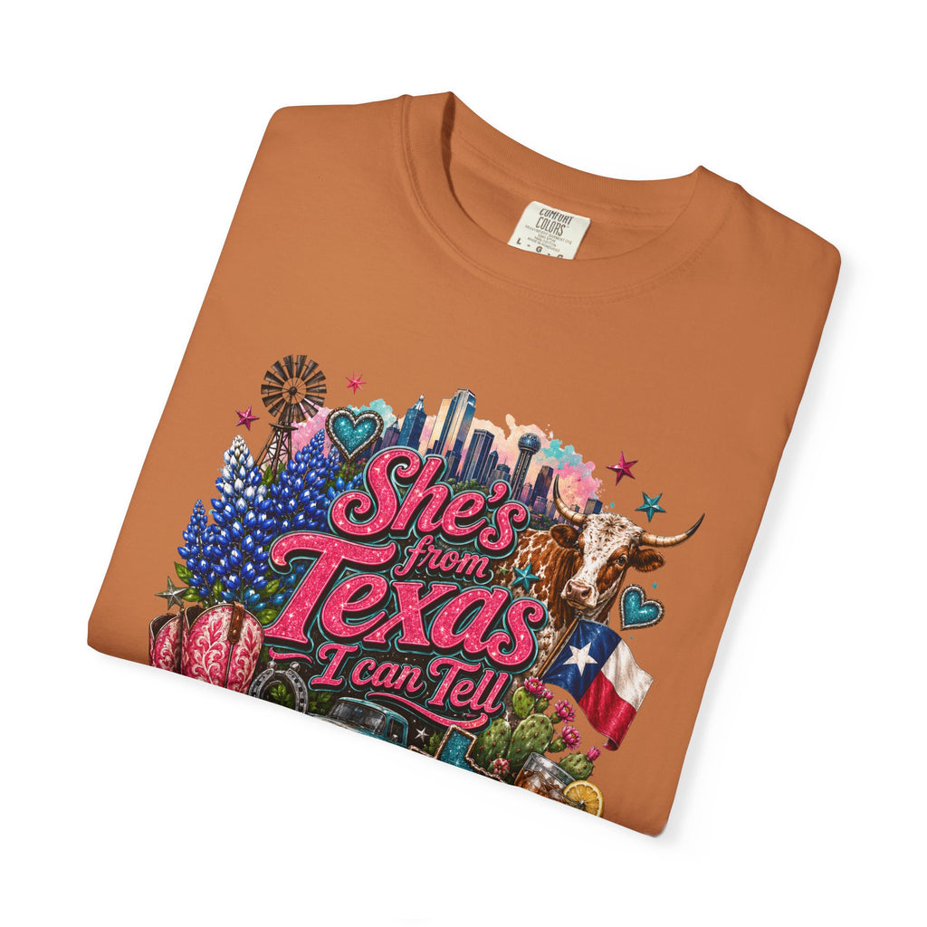 She's From Texas I Can Tell T-Shirt — Texas Pride Graphic Tee