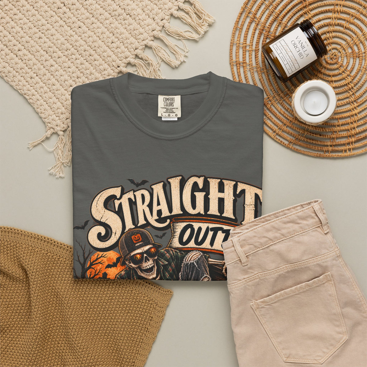 Straight Outta Coffin Halloween Graphic T-Shirt