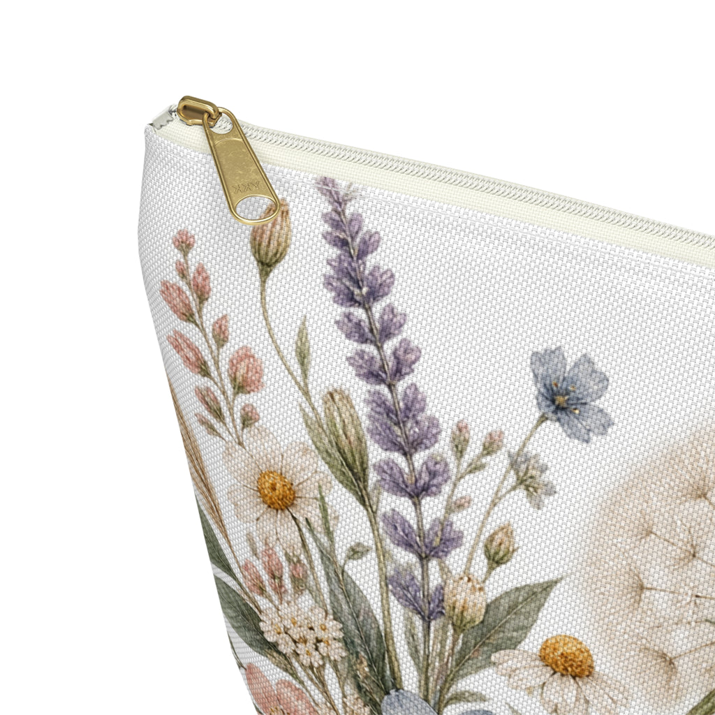 Wild Bloom Floral Dandelion Accessory Pouch