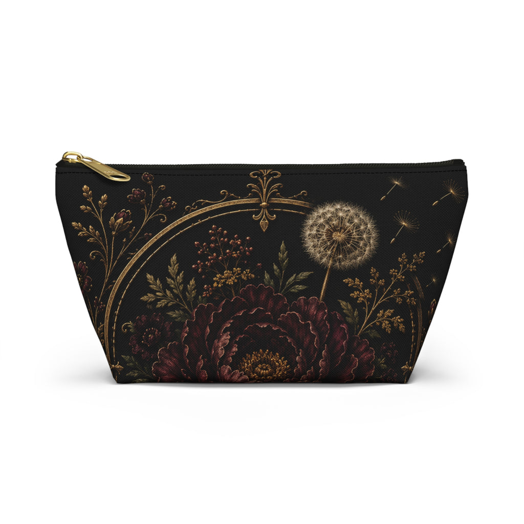 Midnight Garden Floral Dandelion Accessory Pouch