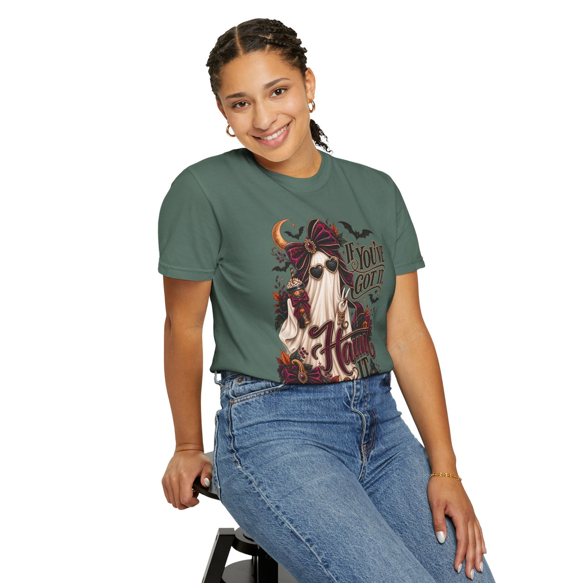Halloween Ghost T-Shirt – "If You’ve Got It, Haunt It" Spooky Graphic Tee