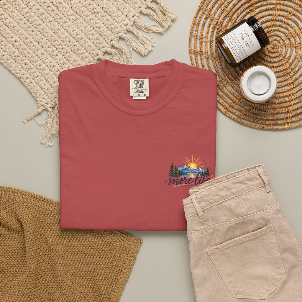 Adventure Graphic T-Shirt — "You Can't Give Your Life More Time" Scenic Tee