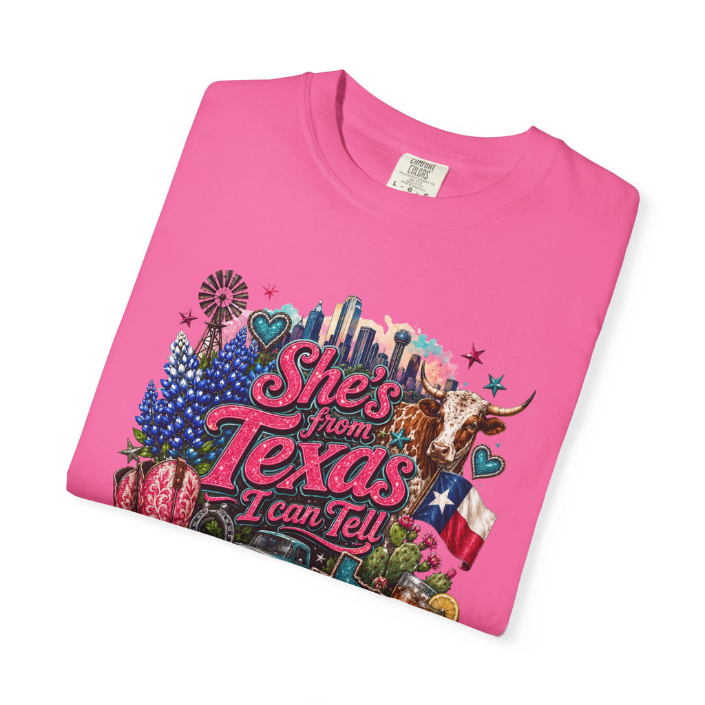 She's From Texas I Can Tell T-Shirt — Texas Pride Graphic Tee