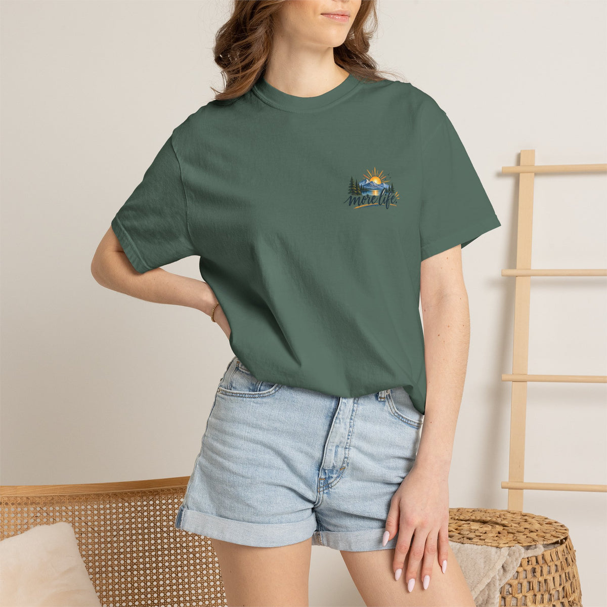 Adventure Graphic T-Shirt — "You Can't Give Your Life More Time" Scenic Tee
