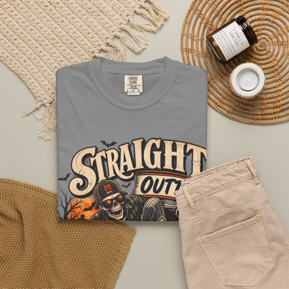 Straight Outta Coffin Halloween Graphic T-Shirt
