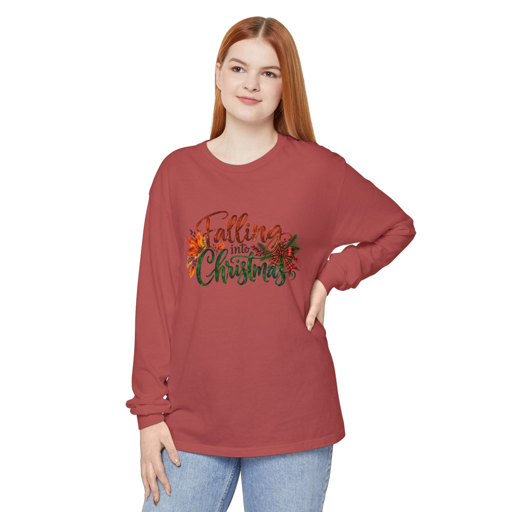 Falling Into Christmas Long Sleeve T-Shirt