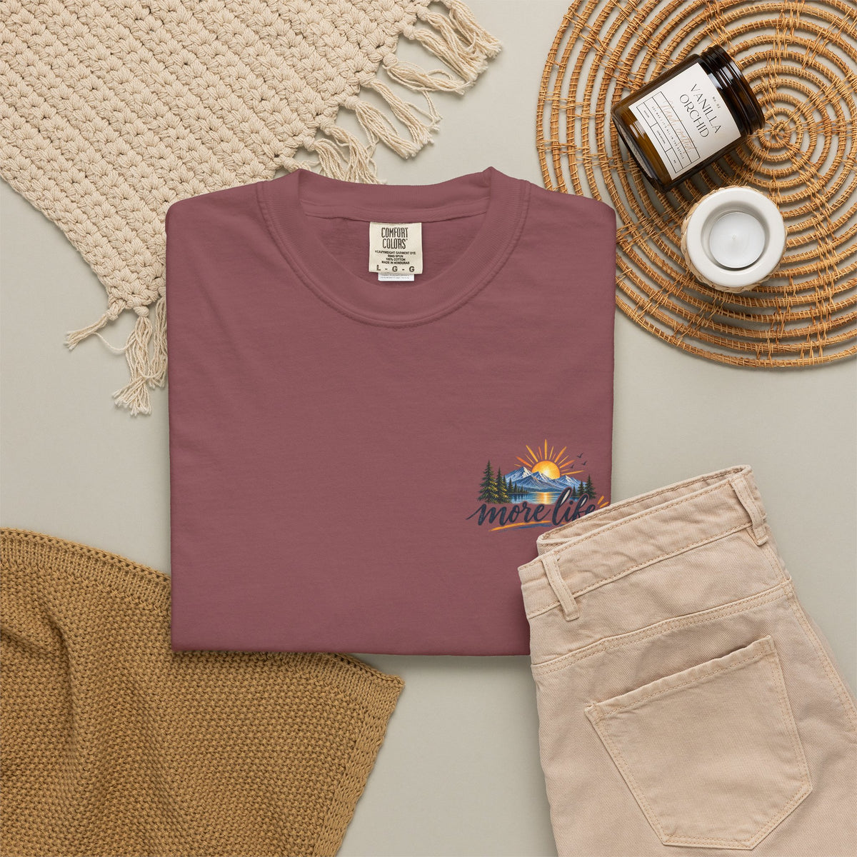 Adventure Graphic T-Shirt — "You Can't Give Your Life More Time" Scenic Tee