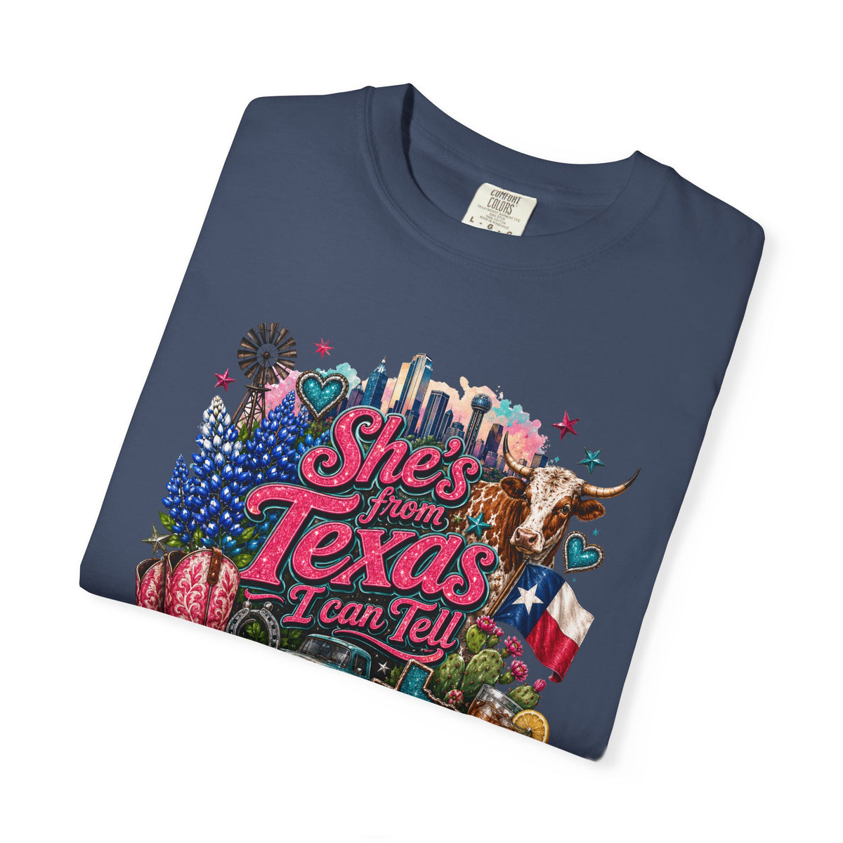 She's From Texas I Can Tell T-Shirt — Texas Pride Graphic Tee