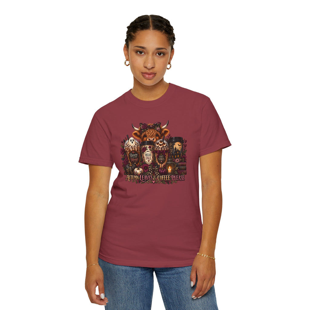 Vintage Floral Coffee Heifer T-Shirt — Heifer Coffee Graphic Tee