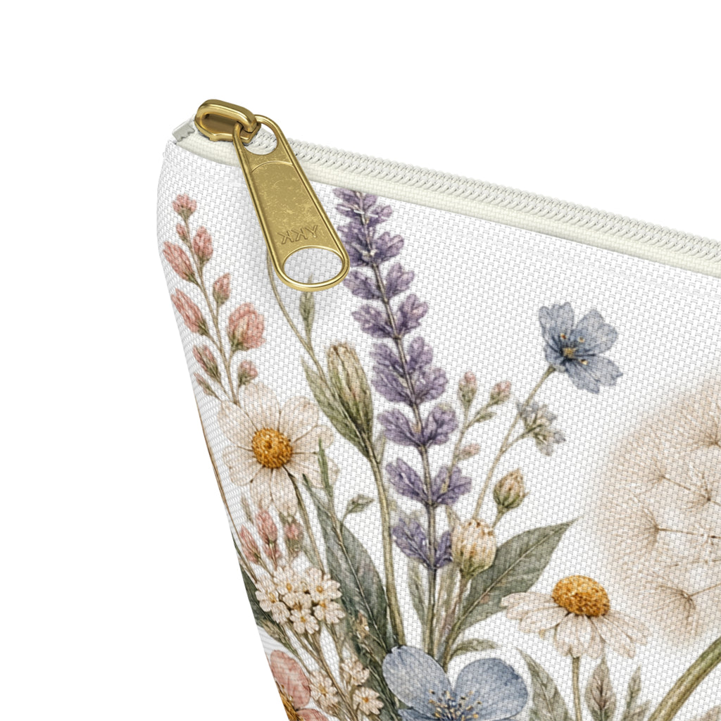 Wild Bloom Floral Dandelion Accessory Pouch