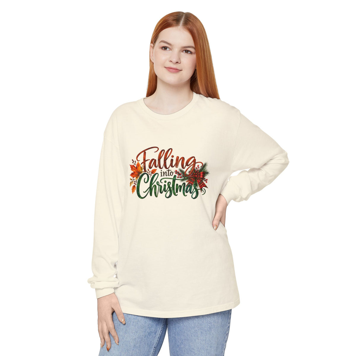 Falling Into Christmas Long Sleeve T-Shirt