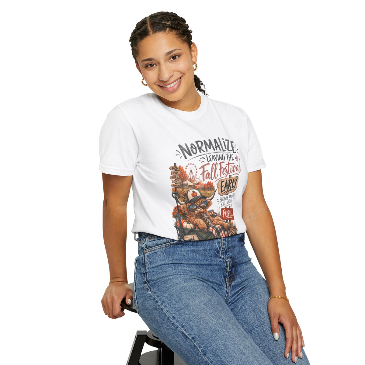 Fall Festival T-Shirt — "Normalize Leaving the Fall Festival Early Because You've Had Enough People"