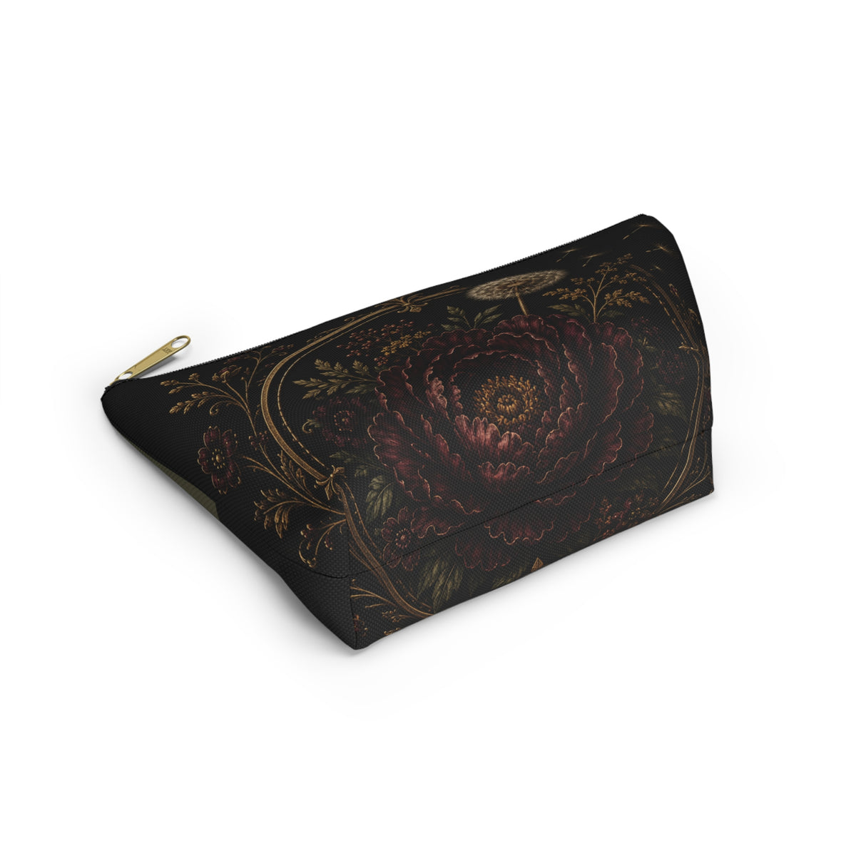 Midnight Garden Floral Dandelion Accessory Pouch