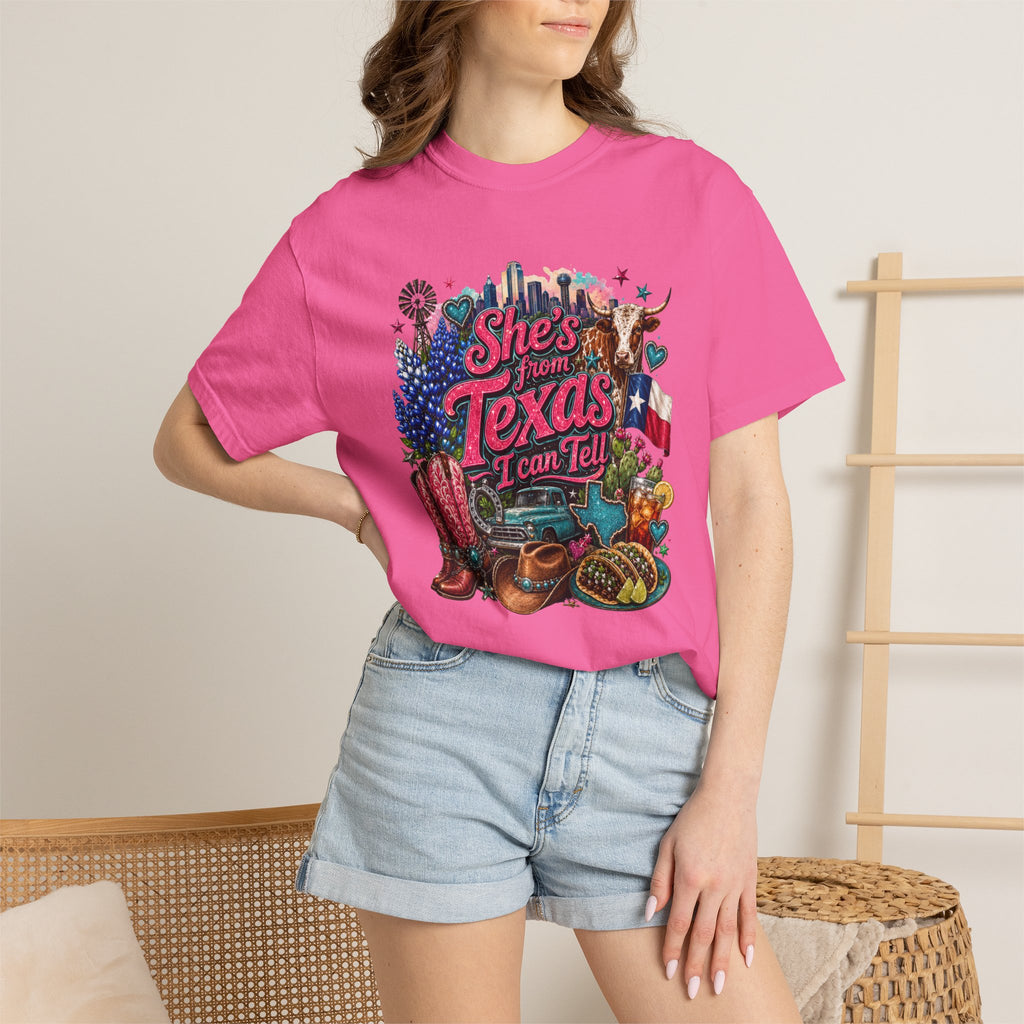 She's From Texas I Can Tell T-Shirt — Texas Pride Graphic Tee