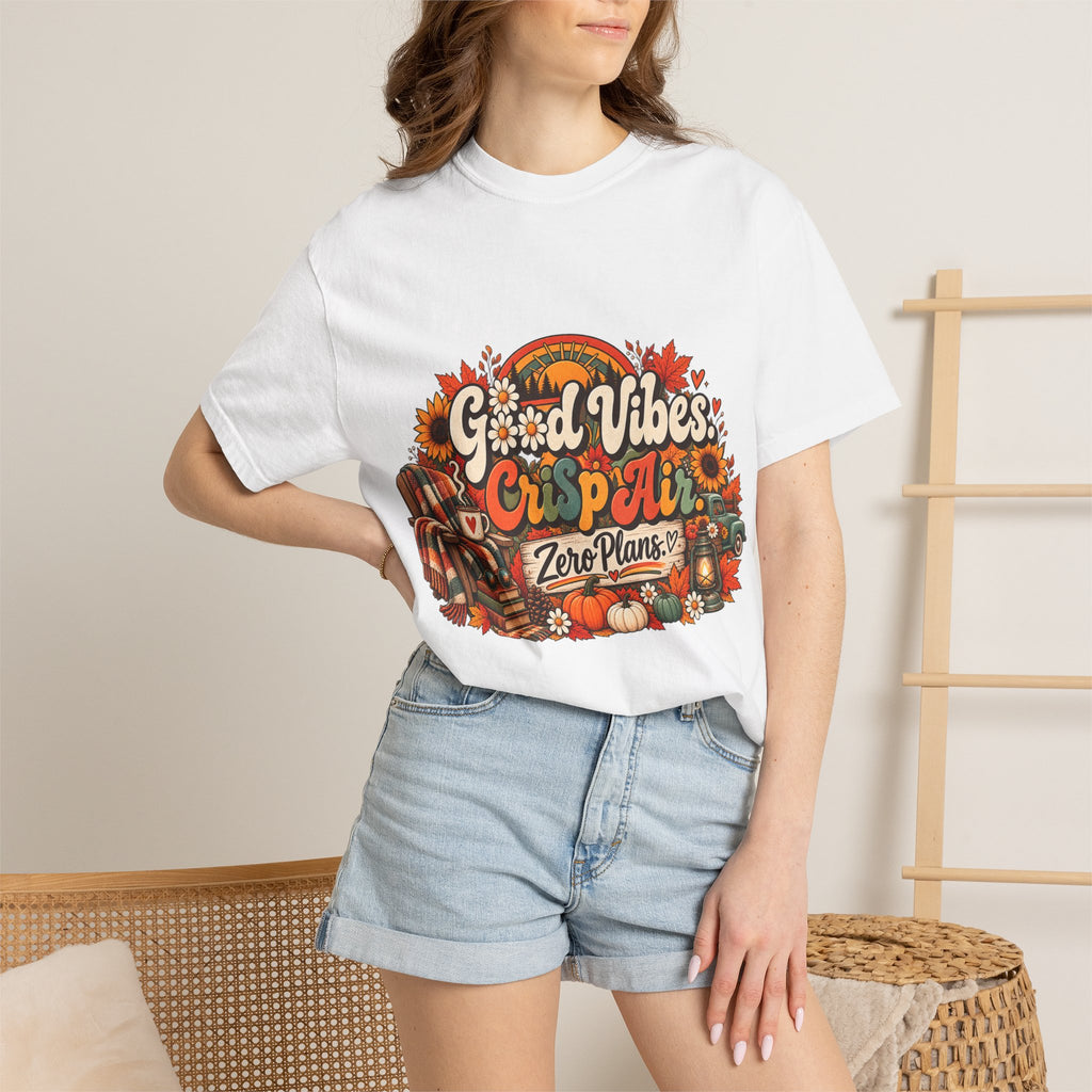 Fall Cozy 'Good Vibes & Cider' T-Shirt